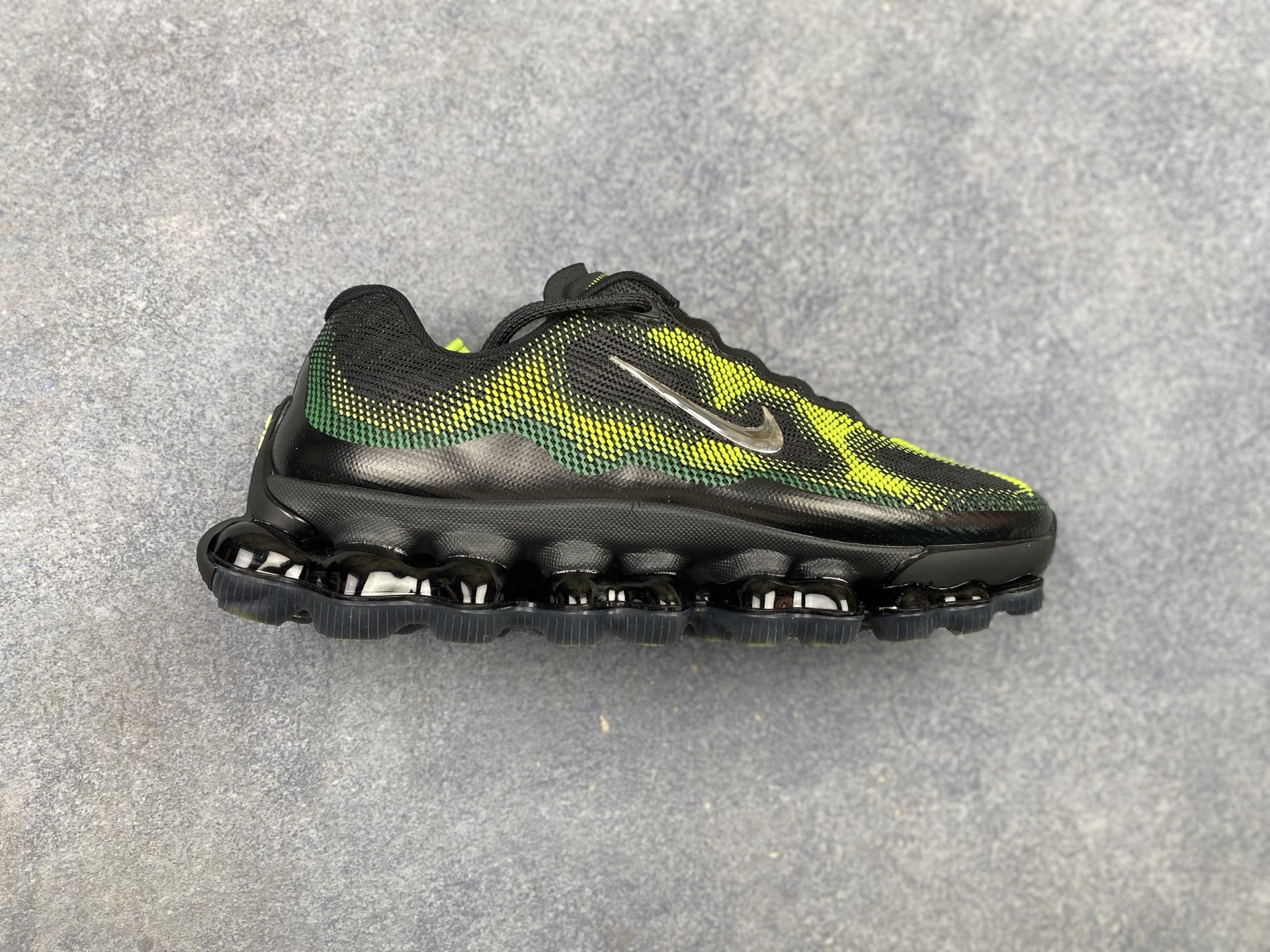 Nike Air Liquid Max Black Green Arrow Poison Frog Full Palm Air Cushion Men's and Women's Sports and Leisure Running Shoes