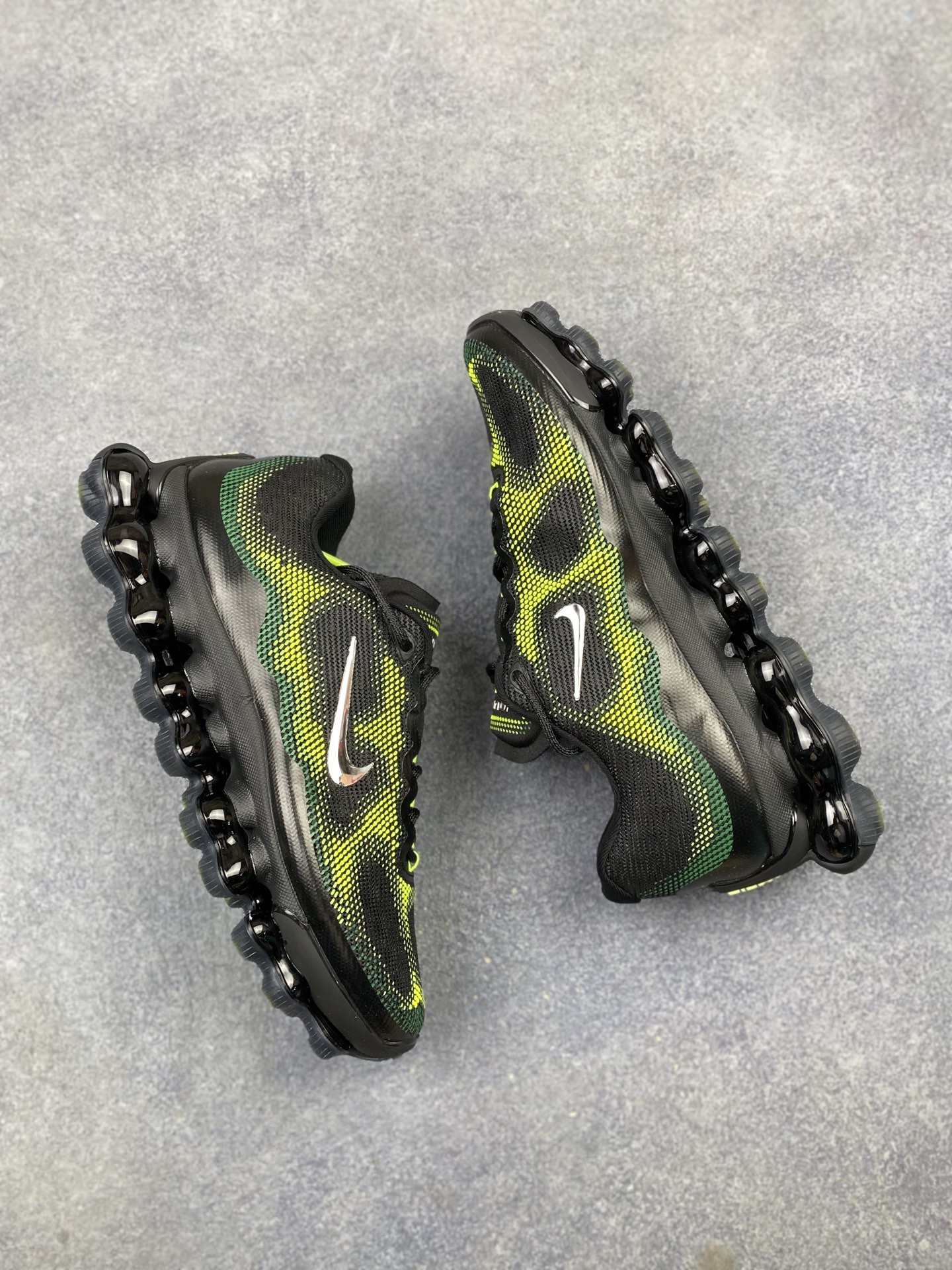 Nike Air Liquid Max Black Green Arrow Poison Frog Full Palm Air Cushion Men's and Women's Sports and Leisure Running Shoes