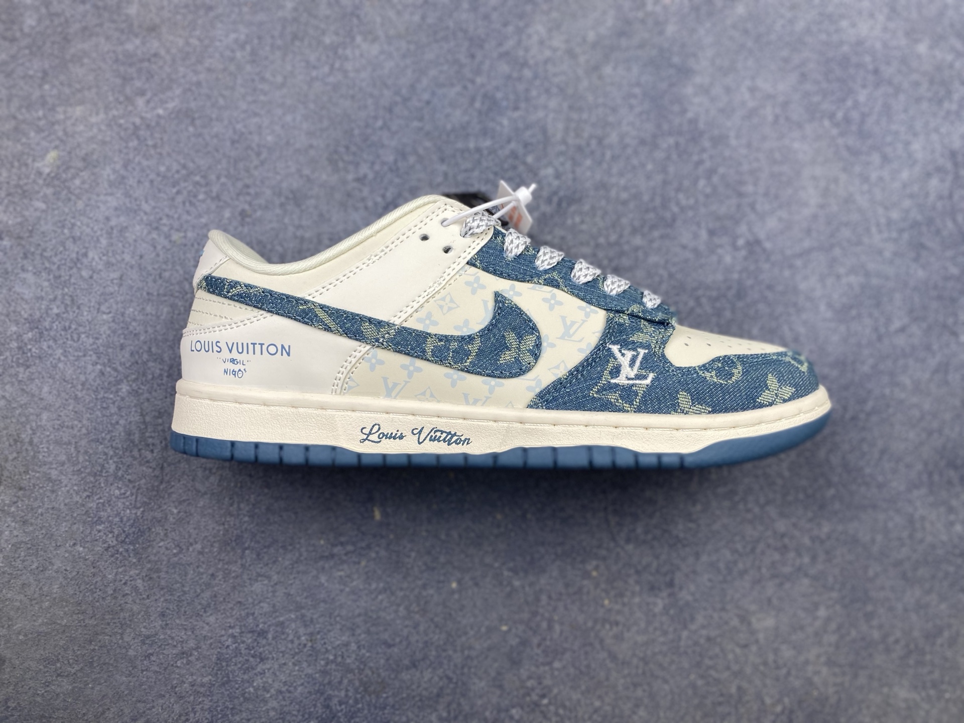 LV × Nike Cowboy Co branded Board Shoes