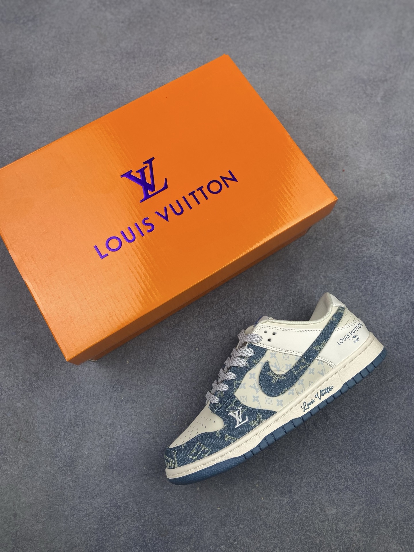 LV × Nike Cowboy Co branded Board Shoes