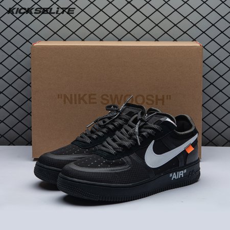 Nike Air Force 1 Low Off-White Black White AO4606 001 Unisex