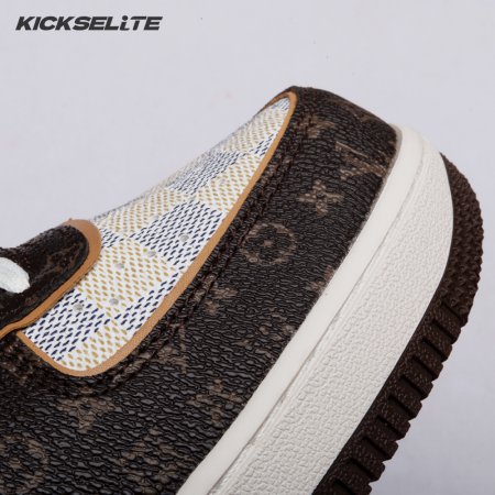 Nike Air Force 1 Low Monogram Brown Damier Azur Unisex (Special Box)