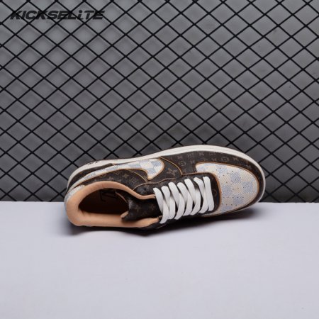 Nike Air Force 1 Low Monogram Brown Damier Azur Unisex (Special Box)