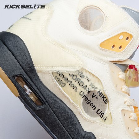 OFF-WHITE x Air Jordan 5 "Sail" Men's