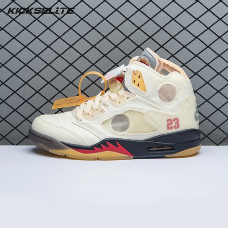 OFF-WHITE x Air Jordan 5 "Sail" Men's