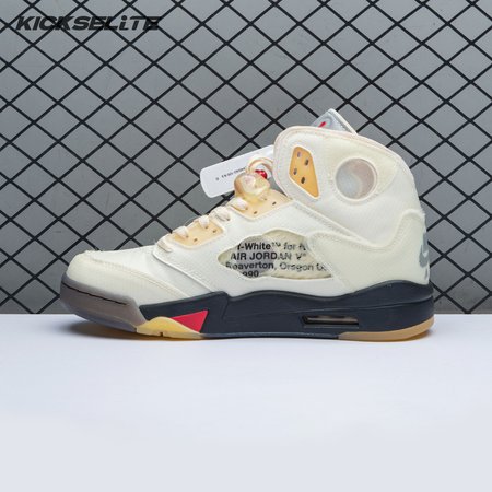 OFF-WHITE x Air Jordan 5 "Sail" Men's