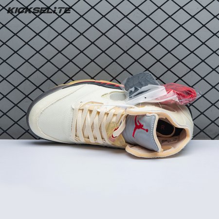 OFF-WHITE x Air Jordan 5 "Sail" Men's